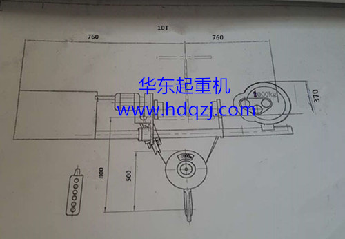 低凈空電動(dòng)葫蘆圖紙