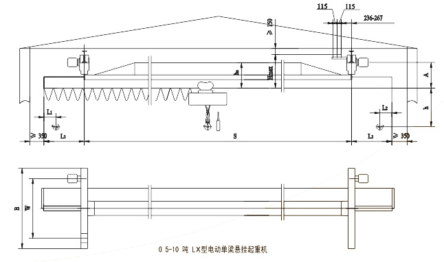 LDA型電動(dòng)單梁起重機(jī)